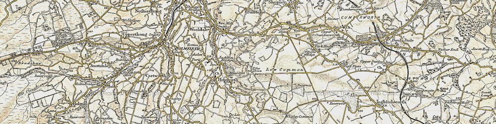 Old map of Meal Hill in 1903