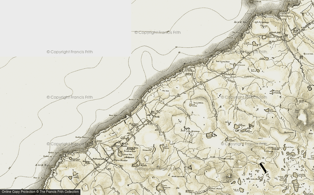 Old Map of Mealabost Bhuirgh, 1911 in 1911