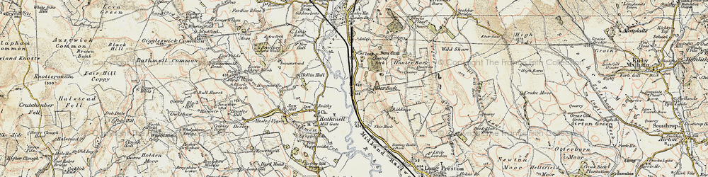 Old map of Mearbeck in 1903-1904