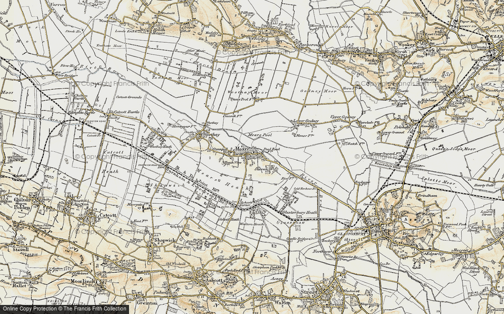 Old Map of Historic Map covering Abbot's Fish Ho in 1898-1900
