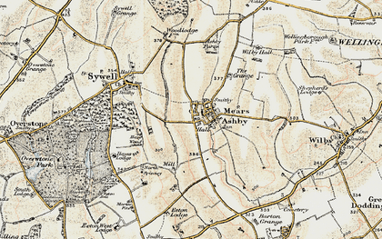 Old map of Overstone Solarium in 1901