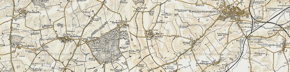 Old map of Mears Ashby in 1901