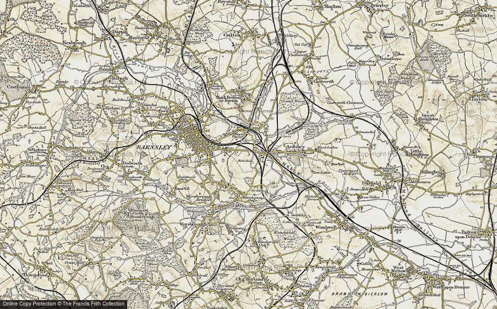 Old Map of Measborough Dike, 1903 in 1903