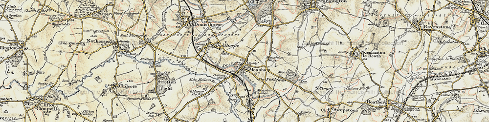 Old map of Measham in 1902-1903