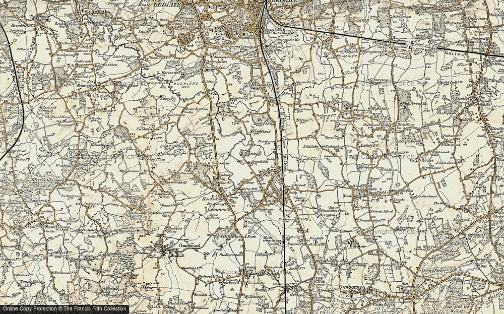 Old Map of Meath Green, 1898-1909 in 1898-1909