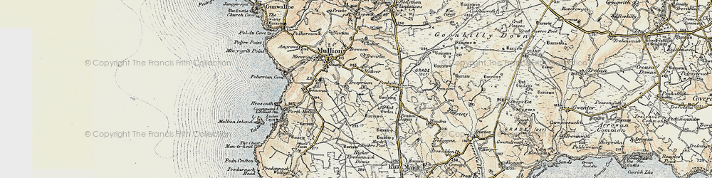Old map of Meaver in 1900