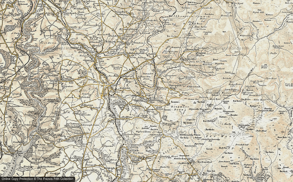 Old Map of Meavy, 1899-1900 in 1899-1900