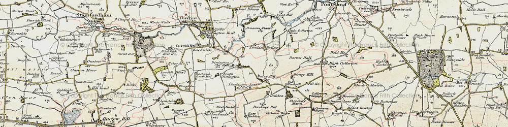 Old map of Benacres Plantns in 1901-1903