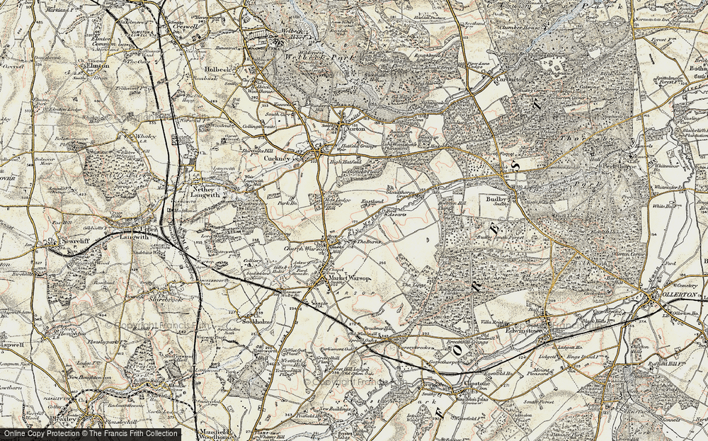 Old Map of Meden Vale, 1902-1903 in 1902-1903