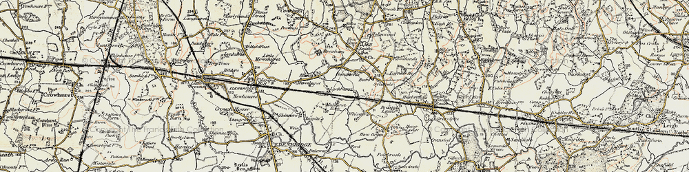 Old map of Medhurst Row in 1898-1902