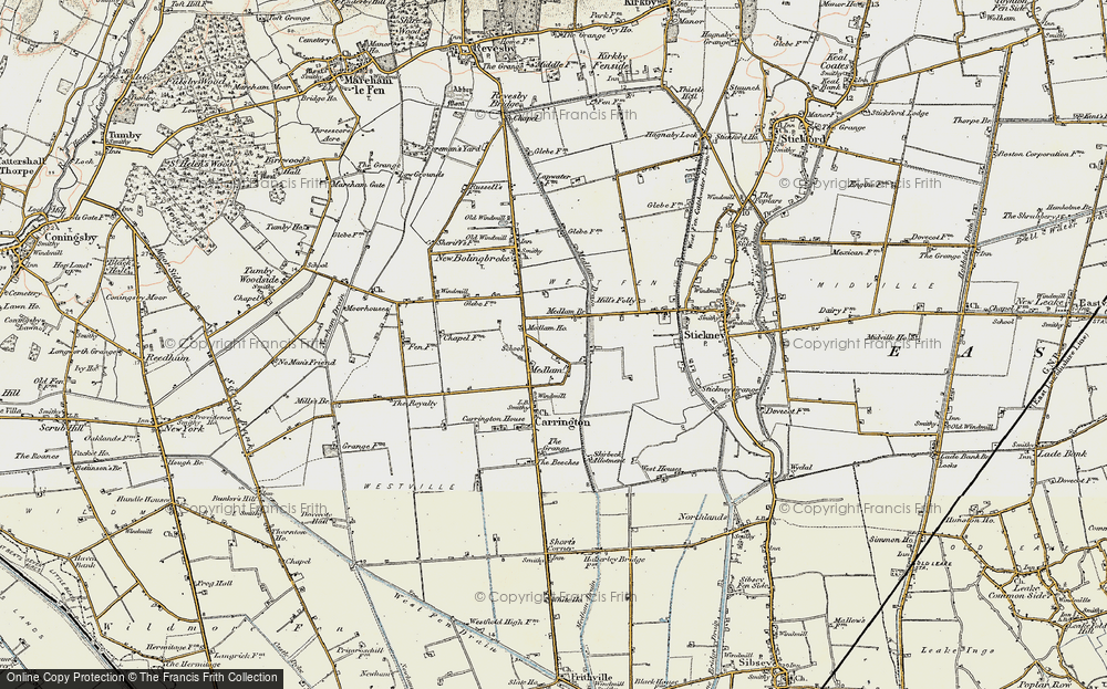 Old Map of Medlam, 1901-1903 in 1901-1903