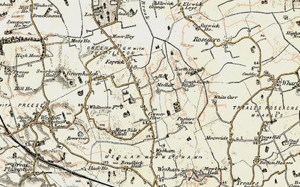 Old map of Medlar in 1903-1904