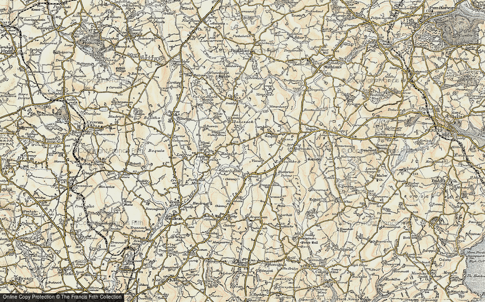 Old Map of Medlyn, 1900 in 1900