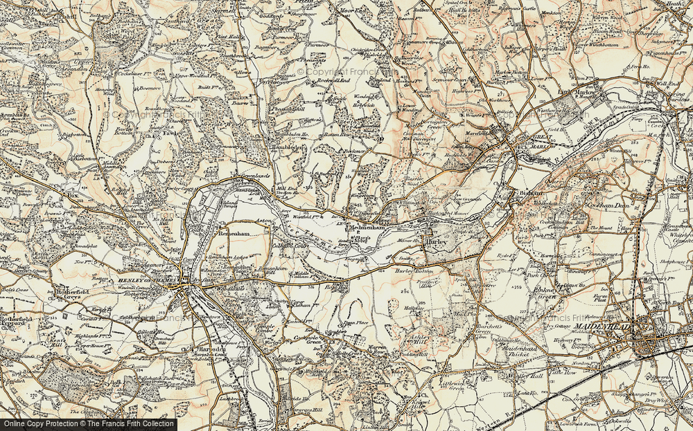 Old Map of Medmenham, 1897-1909 in 1897-1909