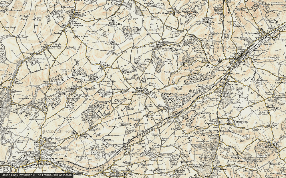 Old Map of Medstead, 1897-1900 in 1897-1900
