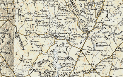 Old map of Wetwood in 1902-1903