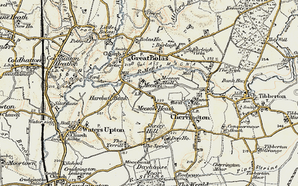 Old map of Shray Hill in 1902