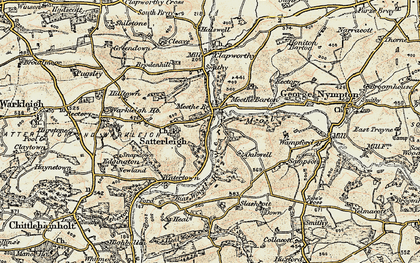 Old map of Meethe in 1899-1900