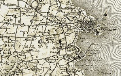 Old map of Meethill in 1909-1910