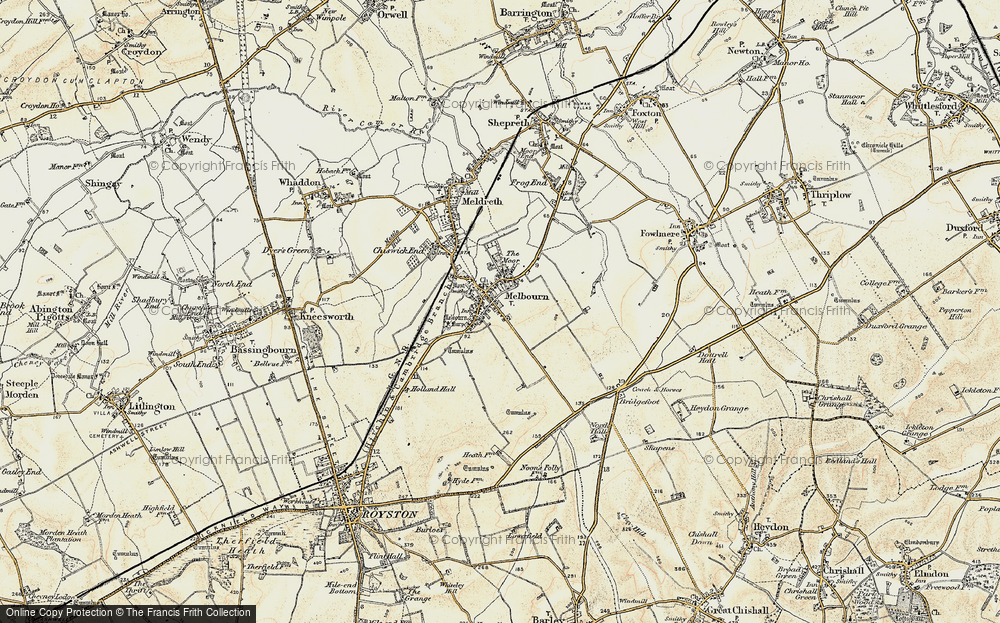 Old Map of Melbourn, 1898-1901 in 1898-1901