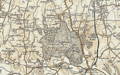 Old map of Melbury Sampford in 1899