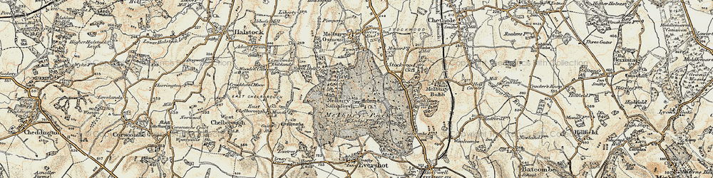 Old map of Melbury Sampford in 1899
