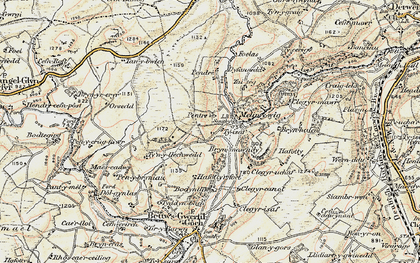 Old map of Melin-y-Wig in 1902-1903