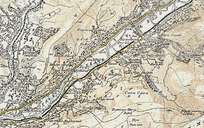 Old map of Melincourt in 1900-1901