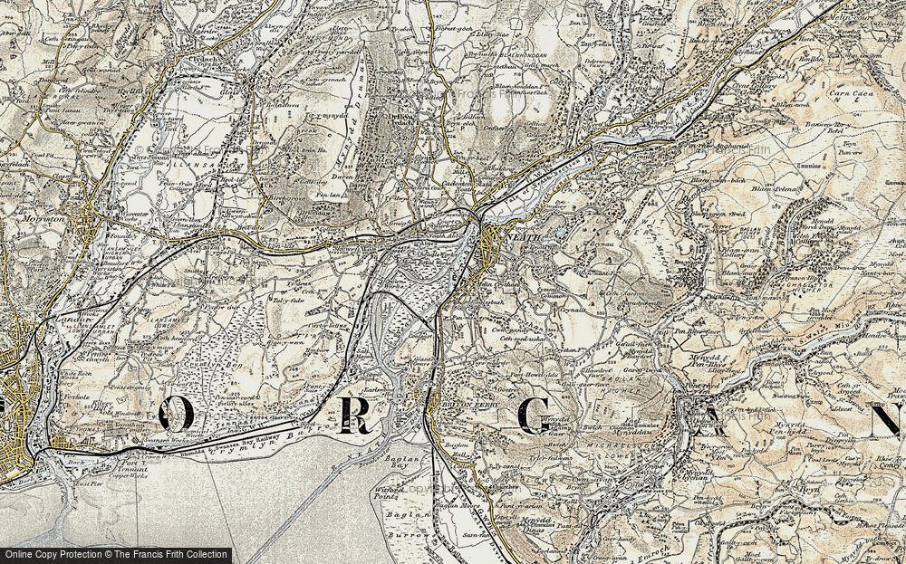 Old Map of Melincryddan, 1900-1901 in 1900-1901