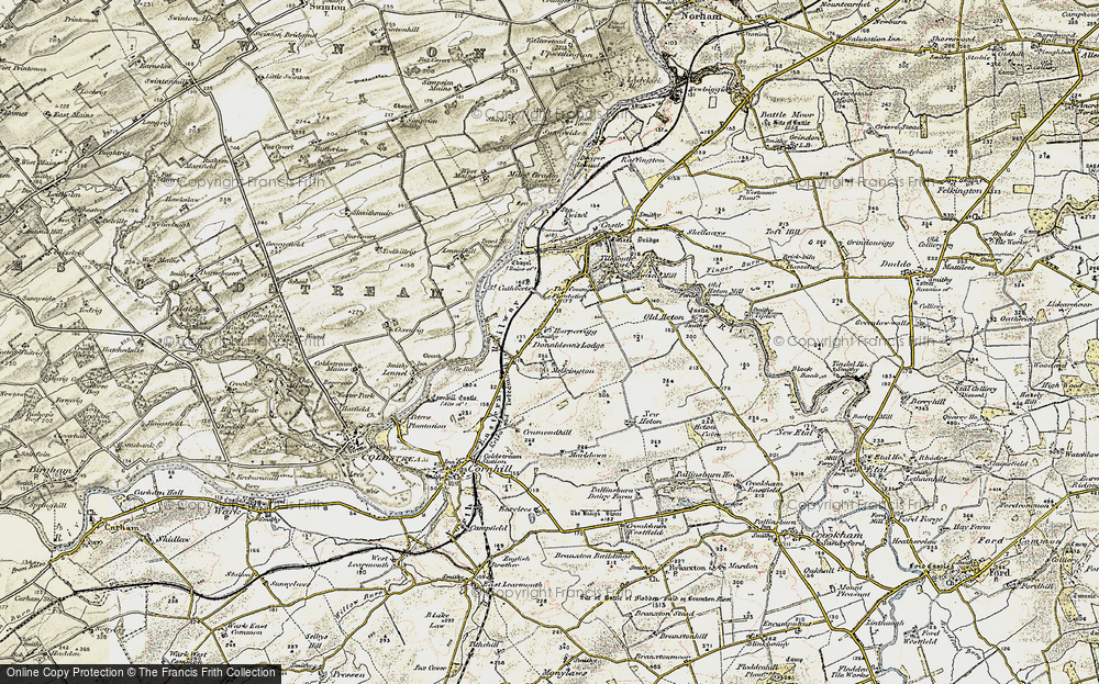 Old Map of Melkington, 1901-1904 in 1901-1904