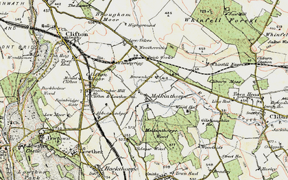 Old map of Leacet Hill in 1901-1904