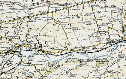 Old map of Melkridge in 1901-1904