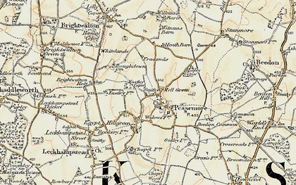 Old map of Mell Green in 1897-1900