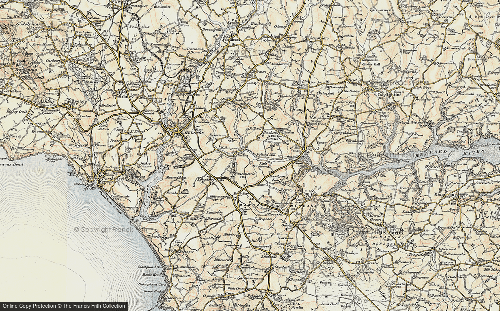 Old Map of Mellangoose, 1900 in 1900