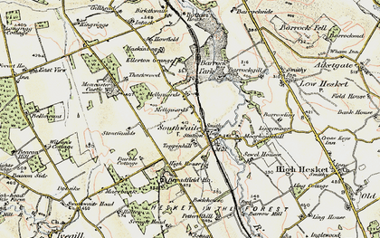 Old map of Mellguards in 1901-1904