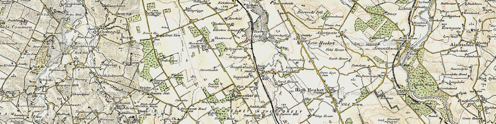 Old map of Mellguards in 1901-1904