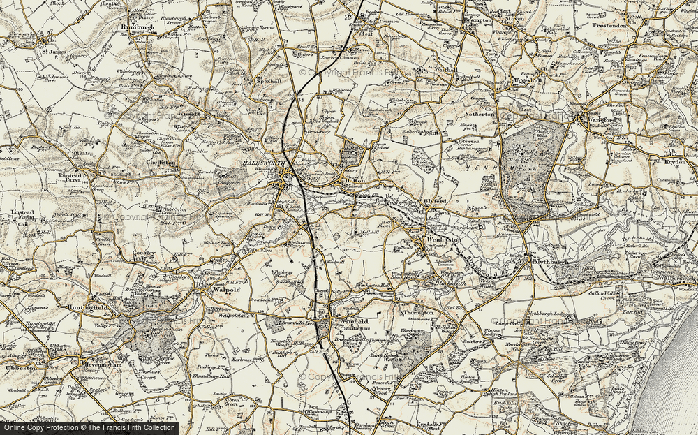 Old Map of Mells, 1901-1902 in 1901-1902