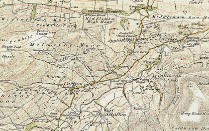 Old map of Melmerby in 1903-1904