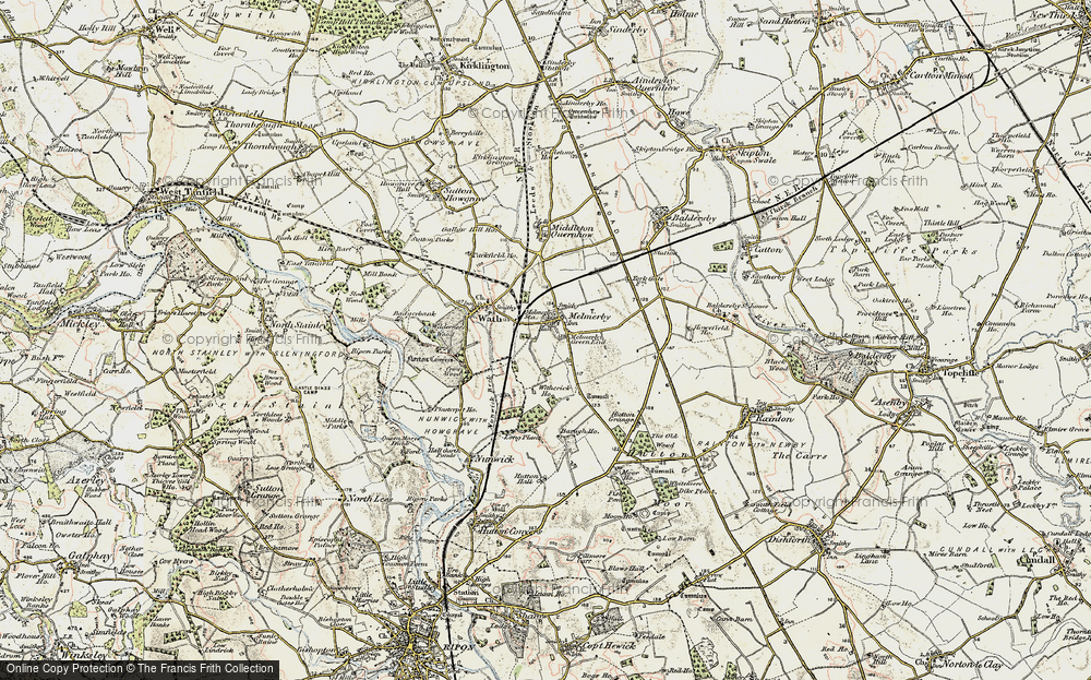 Old Map of Melmerby, 1903-1904 in 1903-1904