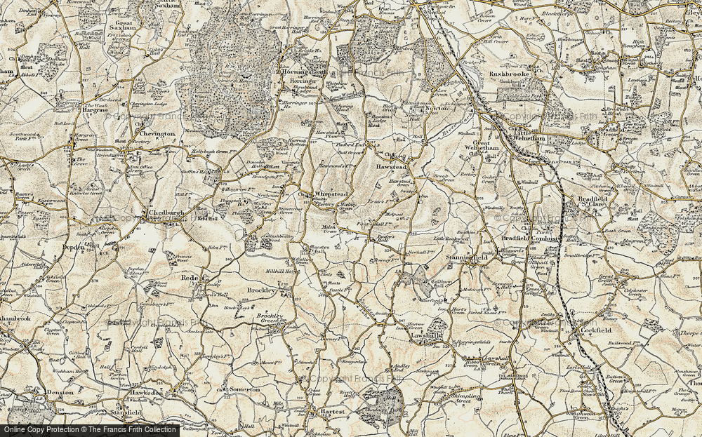 Old Map of Melon Green, 1899-1901 in 1899-1901