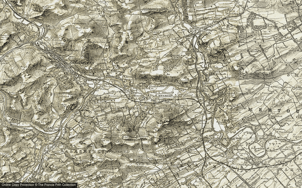 Old Map of Melrose, 1901-1904 in 1901-1904