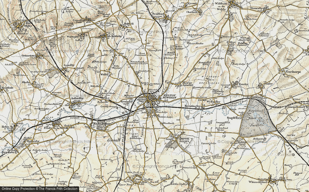 Old Map of Melton Mowbray, 1901-1903 in 1901-1903