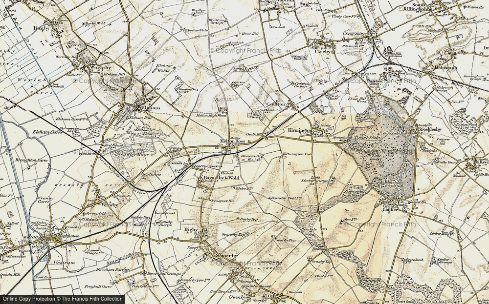 Old Map of Melton Ross, 1903-1908 in 1903-1908