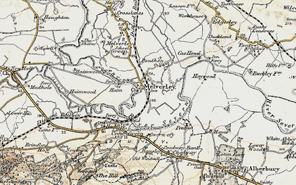 Old map of Bausley Ho in 1902