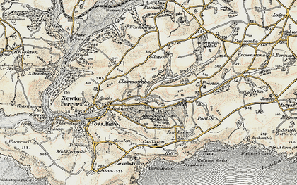 Old map of Membland in 1899-1900