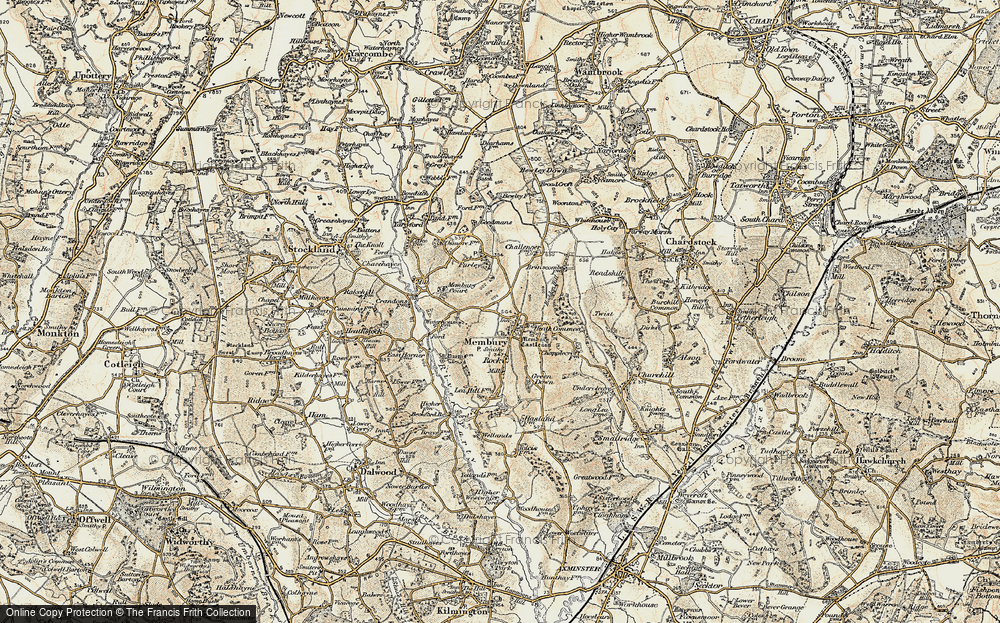Old Map of Membury, 1898-1900 in 1898-1900