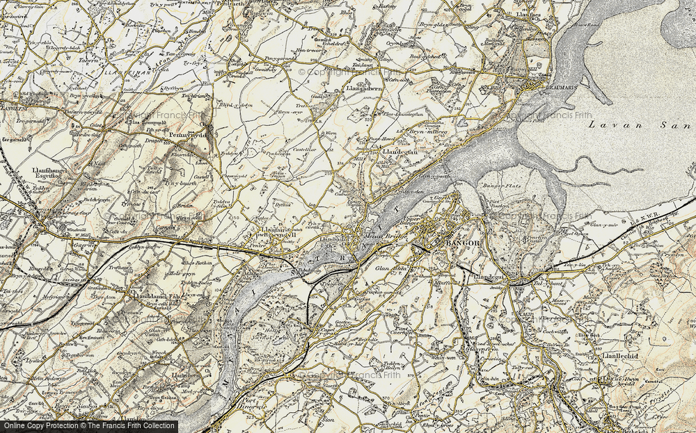 Old Map of Menai Bridge, 1903-1910 in 1903-1910