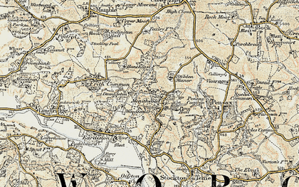 Old map of Menithwood in 1901-1902