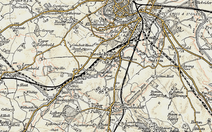 Old map of Meole Brace in 1902
