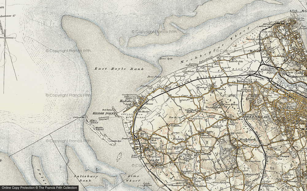 Old Map of Meols, 1902-1903 in 1902-1903